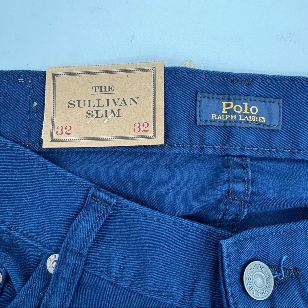 NEW Polo Ralph Lauren Sullivan Slim All Over Multi Pony Pants Blue Mens Sz 32x32 - Picture 6 of 16